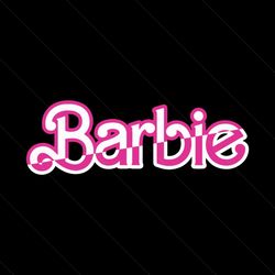 barbie 2023 pink and white gradient svg cutting file
