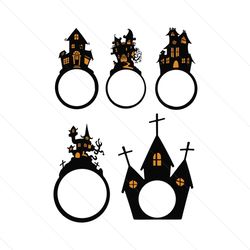 halloween candy dome svg bundle, haunted house candy dome svg, candy ornaments svg, chocolate holder svg