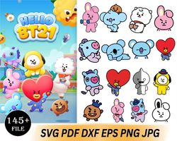 t 21 svg bundle - svg, png, dxf, eps, pdf files for print and cricut