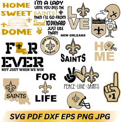 saints mega svg bundle - svg, png, dxf files for print & cricut designs svg png eps dxf pdf