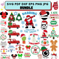 christmas bundle svg christmas svg merry christmas svg svg pdf dxf eps png jpg