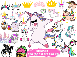 1000 magic unicorn svg bundle files svg bundle - layered design vector files - svg for cricut - png, dxf, svg, eps