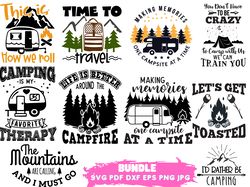 camping svg bundle, camping quote svg, camping saying svg, funny camping svg, camplife quote,  svg pdf dxf eps png jpg