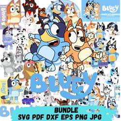 mega bluey premium bundle, halloween bluey cut files for cricut, bluey clipart, bluuey and biingo, bluuey family, bluuey