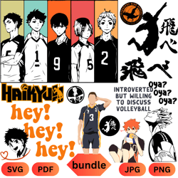 anime bundle svg  haikyuu  japanese svg  anime silhouette svg  layered anime svg bundle