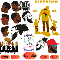 afro man svg, afro boy svg, afro queen svg, afro lady svg, curly hair svg, black man, for cricut, for silhouette, cut