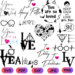 harry potter svg bundle vector images harry potter dxf bundle cut files svg