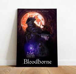 bloodborne canvas, canvas wall art, rolled canvas print, canvas wall print, game canvas-4