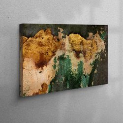 wall decor, wall art canvas, canvas home decor, abstract canvas, vintage wall view canvas, green and brown printed,