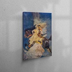 wall decor, wall art canvas, living room wall art, fantasy ethereal couple, fantasy ethereal man canvas decor, abstract