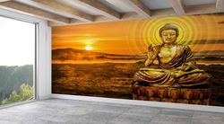 buddhist wallpaper, landscape wall art, abstract wall paper, buddha statue wallpaper, mountain wall paper, golden buddha