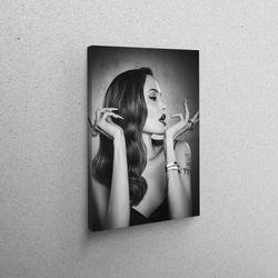 canvas art, 3d canvas, large canvas, angelina jolie, famous woman canvas art, famous art, actor artwork, angelina jolie