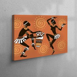 canvas art, canvas decor, canvas home decor, african wall art, black woman artwork, black man art canvas, african couple