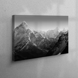 canvas art, canvas decor, large canvas, everest base camp, view canvas print, landscape canvas canvas, everest base camp