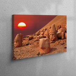 canvas art, canvas gift, living room wall art, unesco world heritage artwork, view canvas, sunset landscape wall decor,