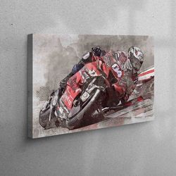 bridesmaid gift, housewarming gift, framed canvas, grandma gift personalized, motorcycle printed, man cave canvas gift,