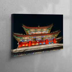 wall art, canvas, 3d wall art, japan landscape printed, cityscape canvas canvas, nara park wall art, nara park landscape