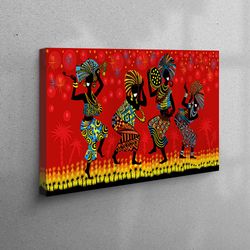 wall art, living room wall art, 3d wall art, black women canvas decor, ethnic canvas canvas, african woman canvas,