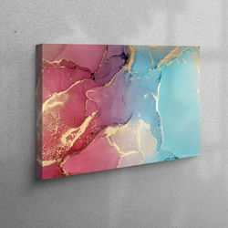 wall art, wall decor, living room wall art, marble canvas, abstract canvas, shimmery 3d canvas, alcohol ink canvas art,
