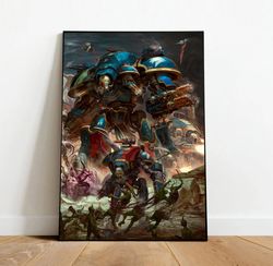 warhammer canvas, canvas wall art, rolled canvas print, canvas wall print, game canvas