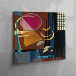 wassily kandinsky sharp quiet, wassily kandinsky printed, canvas print, wall art, canvas wall art, sharp quiet canvas ar