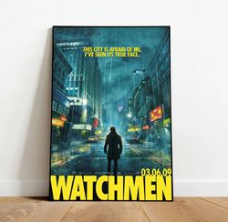 watchmen canvas, canvas wall art, rolled canvas print, canvas wall print, movie canvas