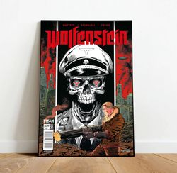 wolfenstein canvas, canvas wall art, rolled canvas print, canvas wall print, game canvas