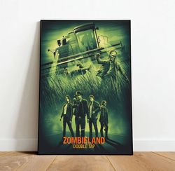 zombieland canvas, canvas wall art, rolled canvas print, canvas wall print, movie canvas