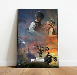 pubg canvas, canvas wall art, rolled canvas print, canvas wall print, game canvas