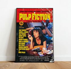 pulp fiction canvas, canvas wall art, rolled canvas print, canvas wall print, movie canvas