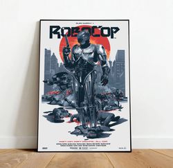 robocop canvas, canvas wall art, rolled canvas print, canvas wall print, tv show canvas