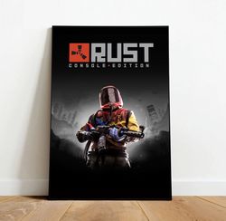 rust game canvas, canvas wall art, rolled canvas print, canvas wall print, game canvas