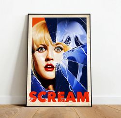 scream canvas, canvas wall art, rolled canvas print, canvas wall print, movie canvas