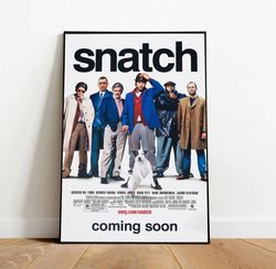 snatch canvas, canvas wall art, rolled canvas print, canvas wall print, movie canvas