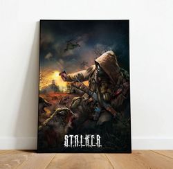 stalker game canvas, canvas wall art, rolled canvas print, canvas wall print, game canvas