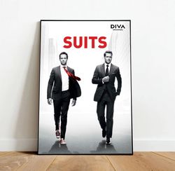 suits canvas, canvas wall art, rolled canvas print, canvas wall print, tv show canvas