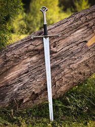 anduril sword of strider,custom engraved sword,lotr sword, lord of the rings king aragorn sword,gift for him