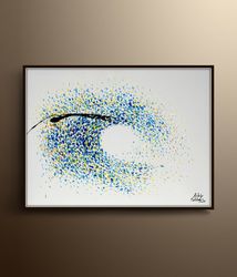 abstract 40 wave painting by koby feldmos