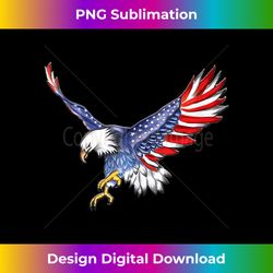 usa flag bald eagle with american flag tank top - digital sublimation download file