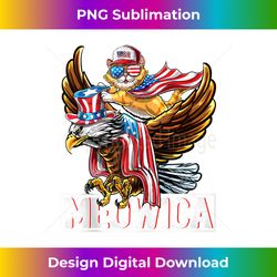 meowica cat bald eagle 4th of july patriotic american flag tank top - trendy sublimation digital download