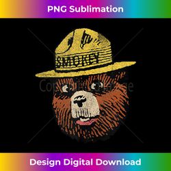 smokey bear vintage smokey head tank top 2 - unique sublimation png download