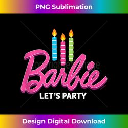 barbie - birthday let's party candles tank top