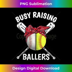 busy raising ballers softball baseball - mother day tank top