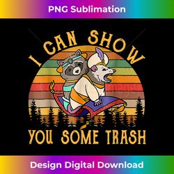 i can show you some trash racoon possum retro flying carpet 1 - exclusive png sublimation download