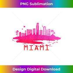 modern miami cityscape souvenir - miami skyline