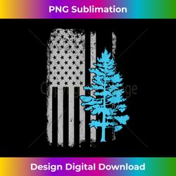 park ranger distressed american flag tree minimalist t 1 - professional sublimation digital download