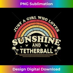 tetherball . a girl who loves sunshine and tetherball 2 - stylish sublimation digital download