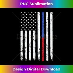 thin bluered line flag police and firefighter 2 - modern sublimation png file