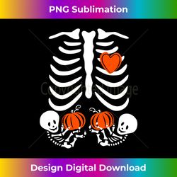 skeleton twin pregnancy announcement halloween pregnant mom 1 - vintage sublimation png download