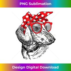 dachshund dog mom bandana sunglasses mother's day - digital sublimation download file